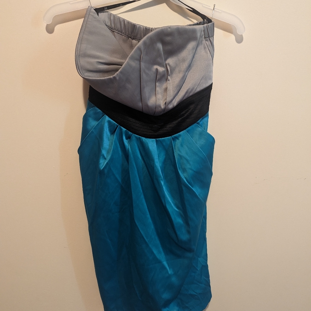 Strapless Dress with Tie in back